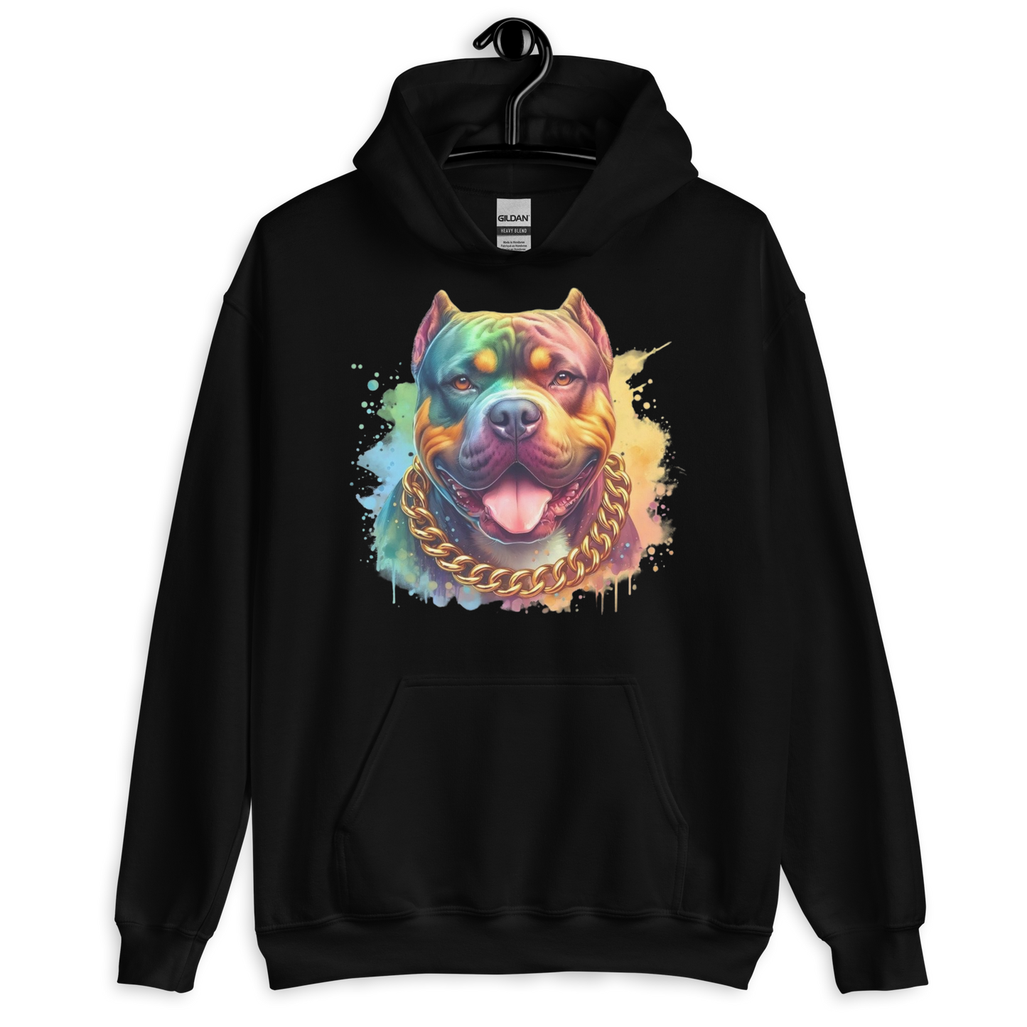 Colorful Bully Unisex Hoodie Physical Hoodie Style-Junction Custom Designs & Prints Black S