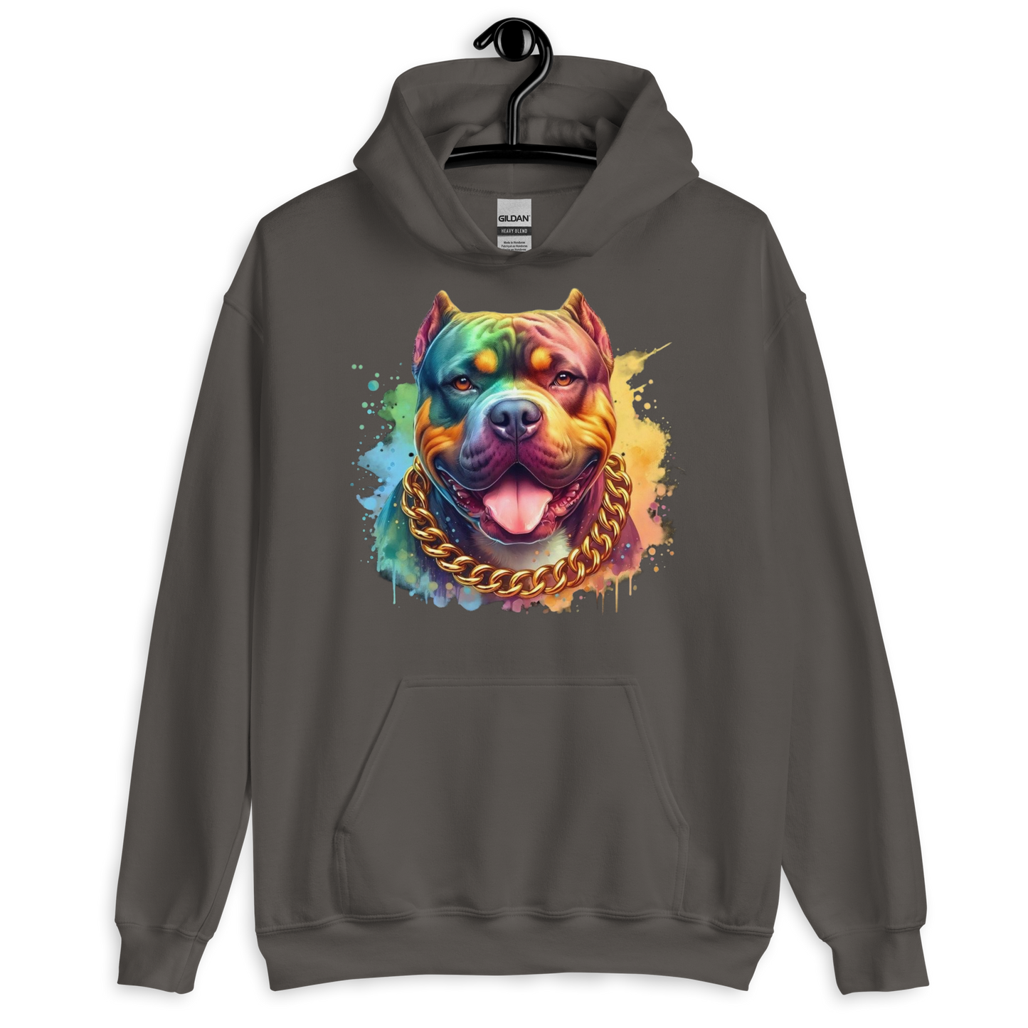 Colorful Bully Unisex Hoodie Physical Hoodie Style-Junction Custom Designs & Prints Charcoal S