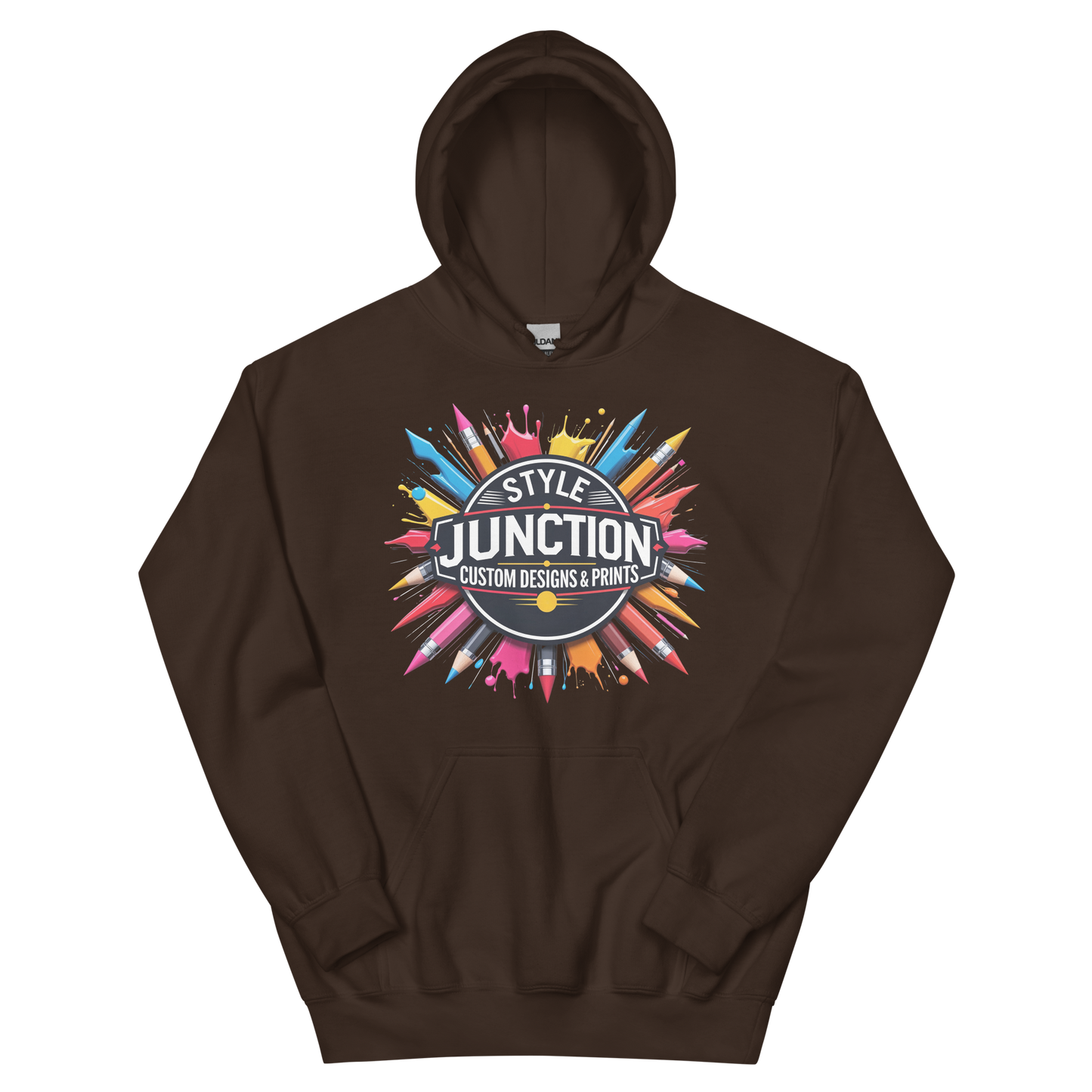 Style Junction Custom Designs & Prints Unisex Hoodie Physical Hoodie Style-Junction Custom Designs & Prints Dark Chocolate S