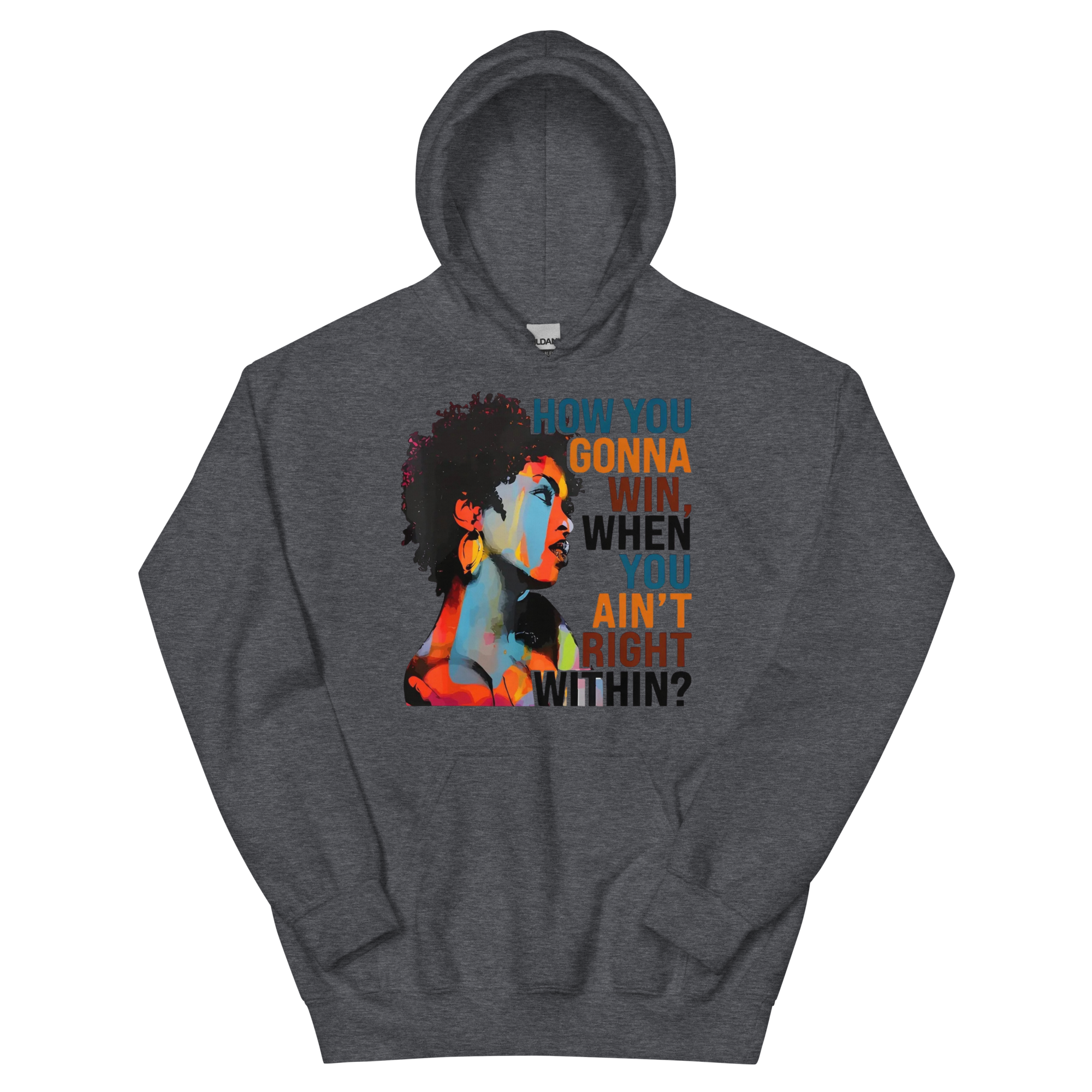 How You Gonna Win Custom Design Womens Hoodie Physical Hoodie Style-Junction Dark Heather S 