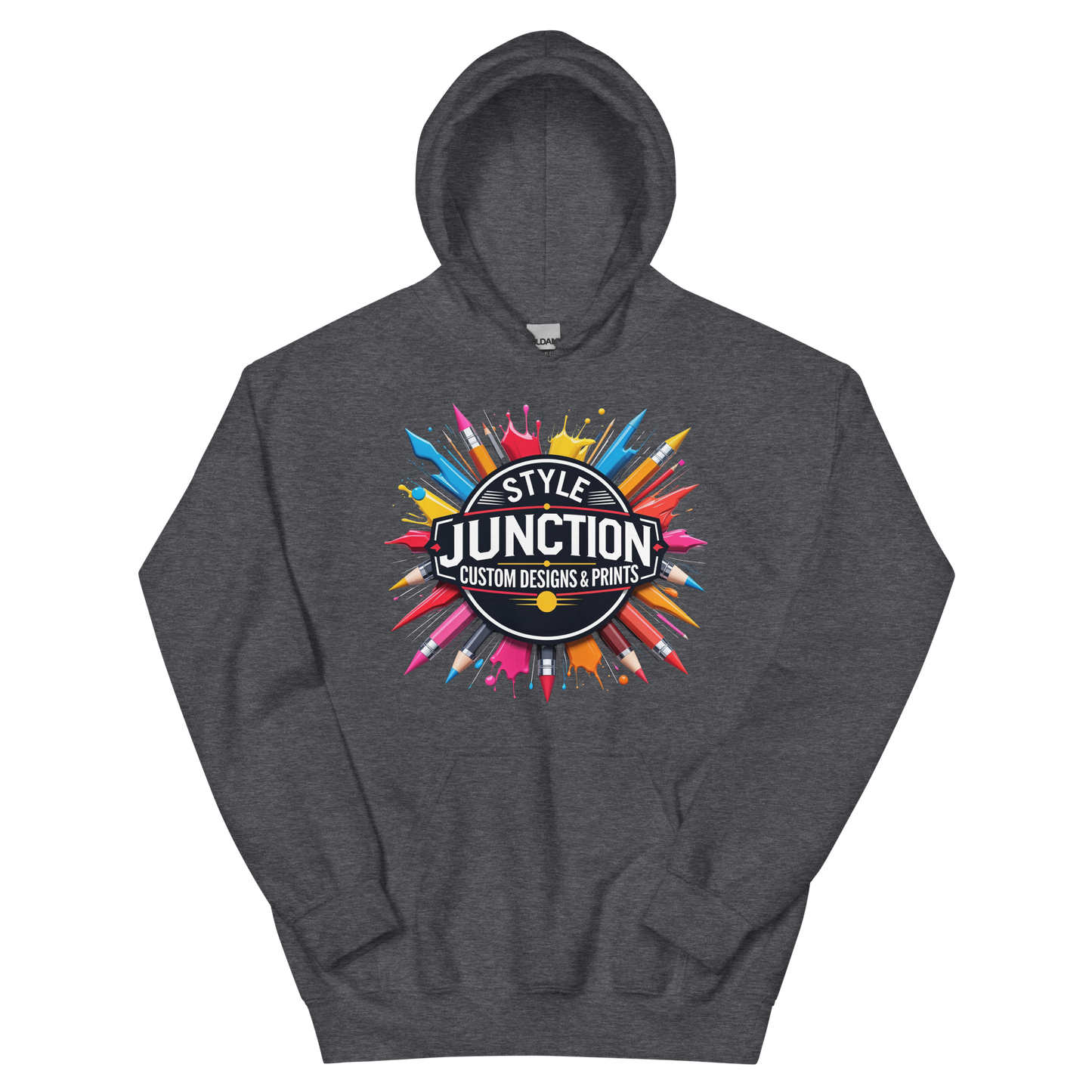 Style Junction Custom Designs & Prints Unisex Hoodie Physical Hoodie Style-Junction Custom Designs & Prints Dark Heather S