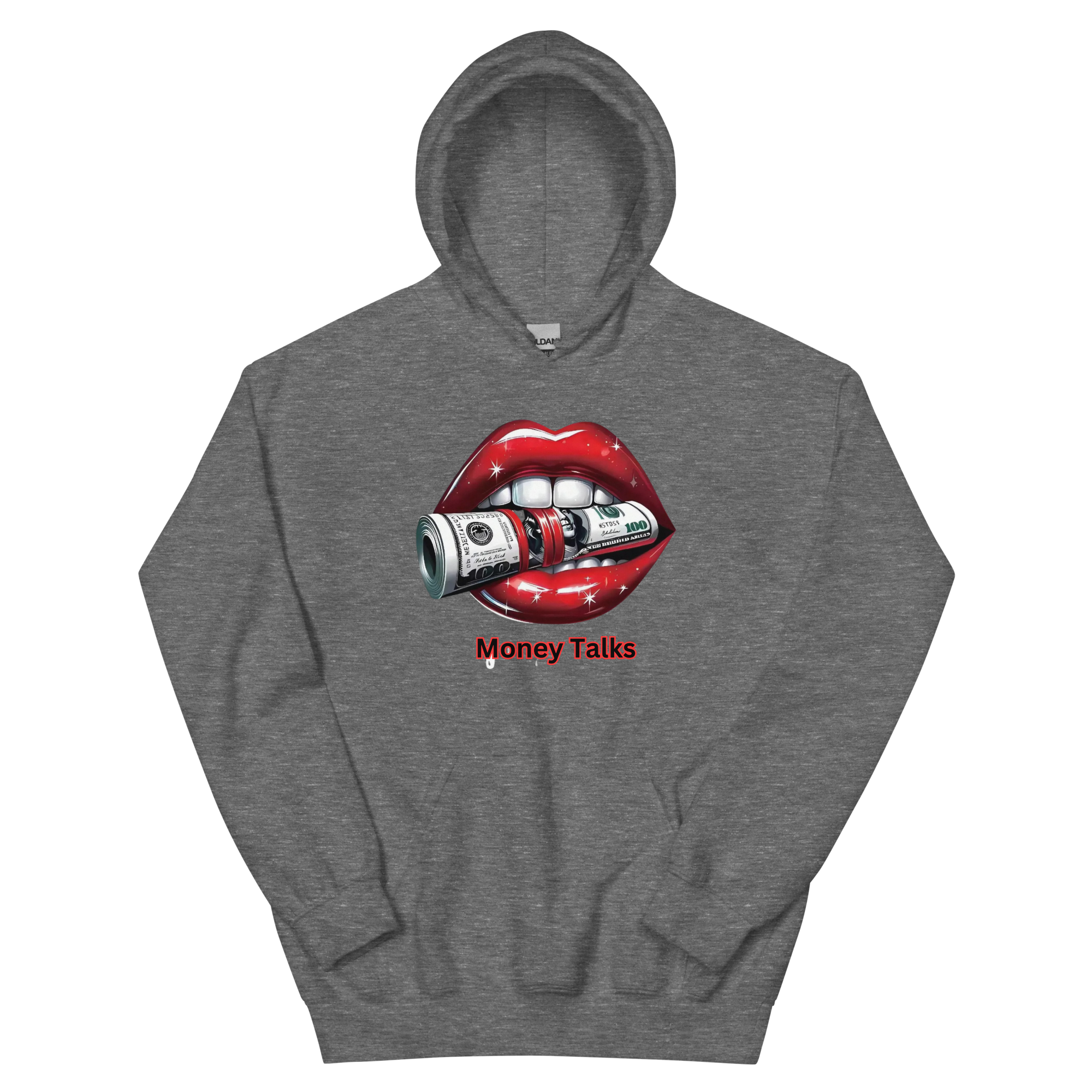 Money Talks Custom Design Unisex Hoodie Physical Hoodie Style-Junction Graphite Heather S 