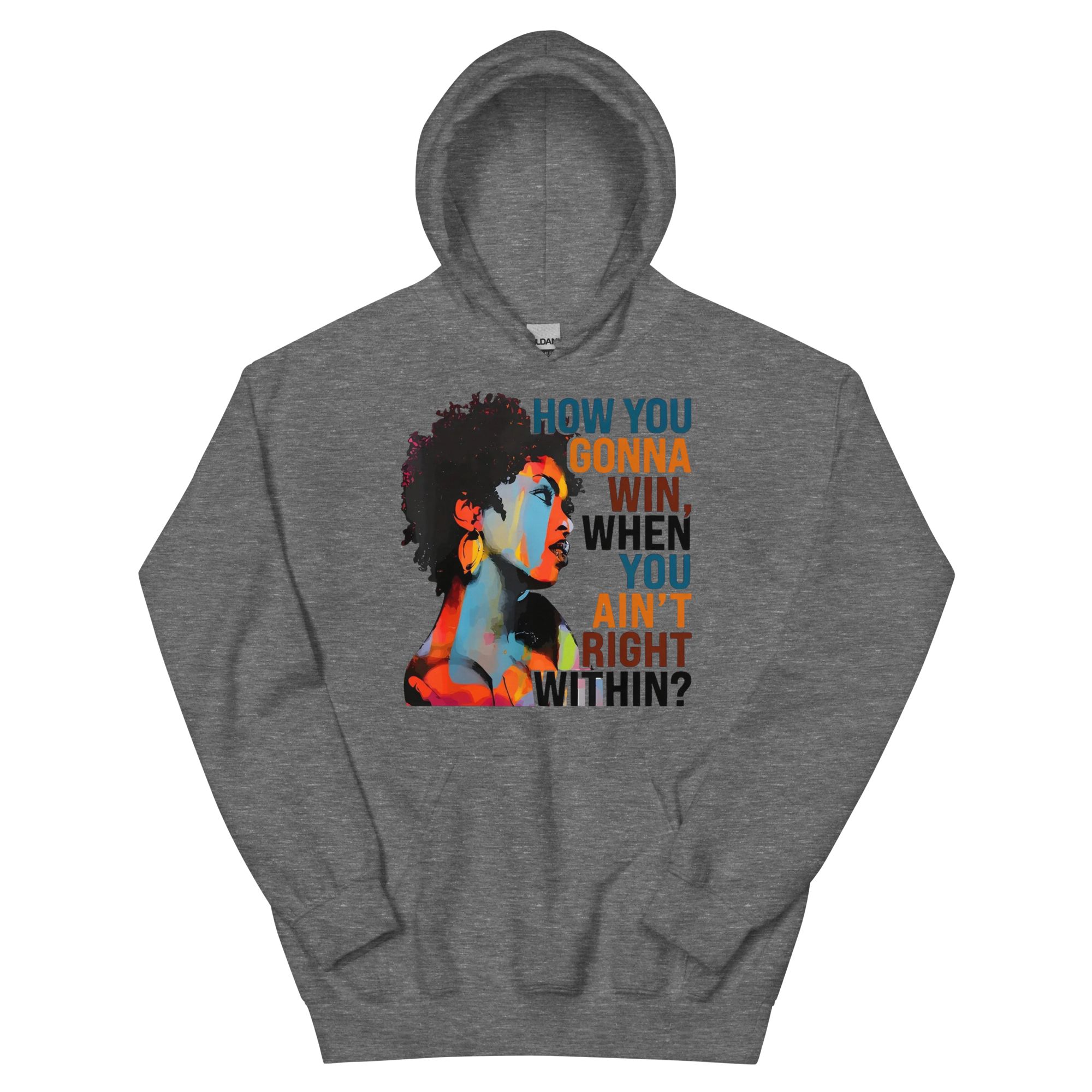 How You Gonna Win Custom Design Womens Hoodie Physical Hoodie Style-Junction Graphite Heather S 