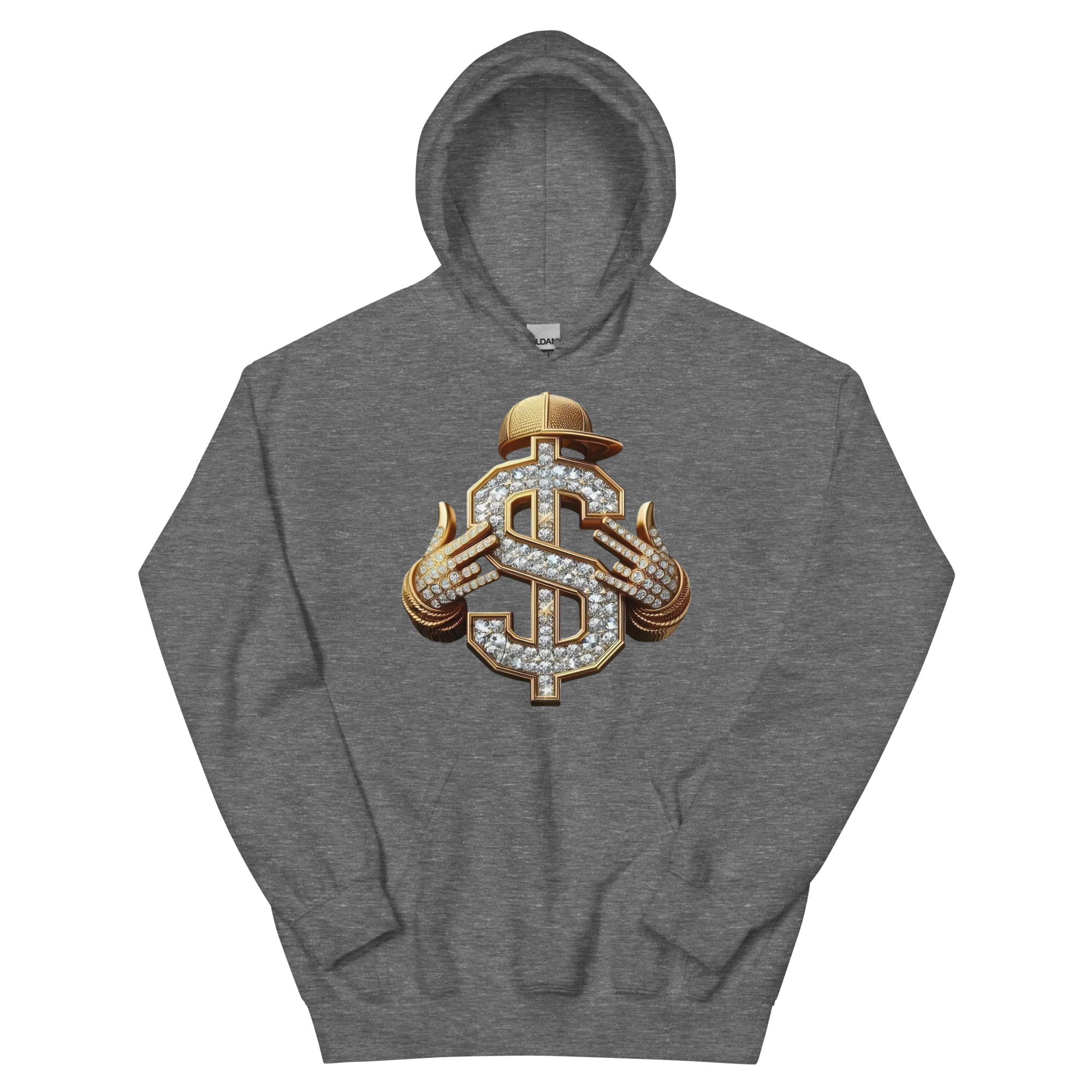 Diamond Dollar Swag Custom Design Unisex Hoodie Physical Hoodie Style-Junction Graphite Heather S 