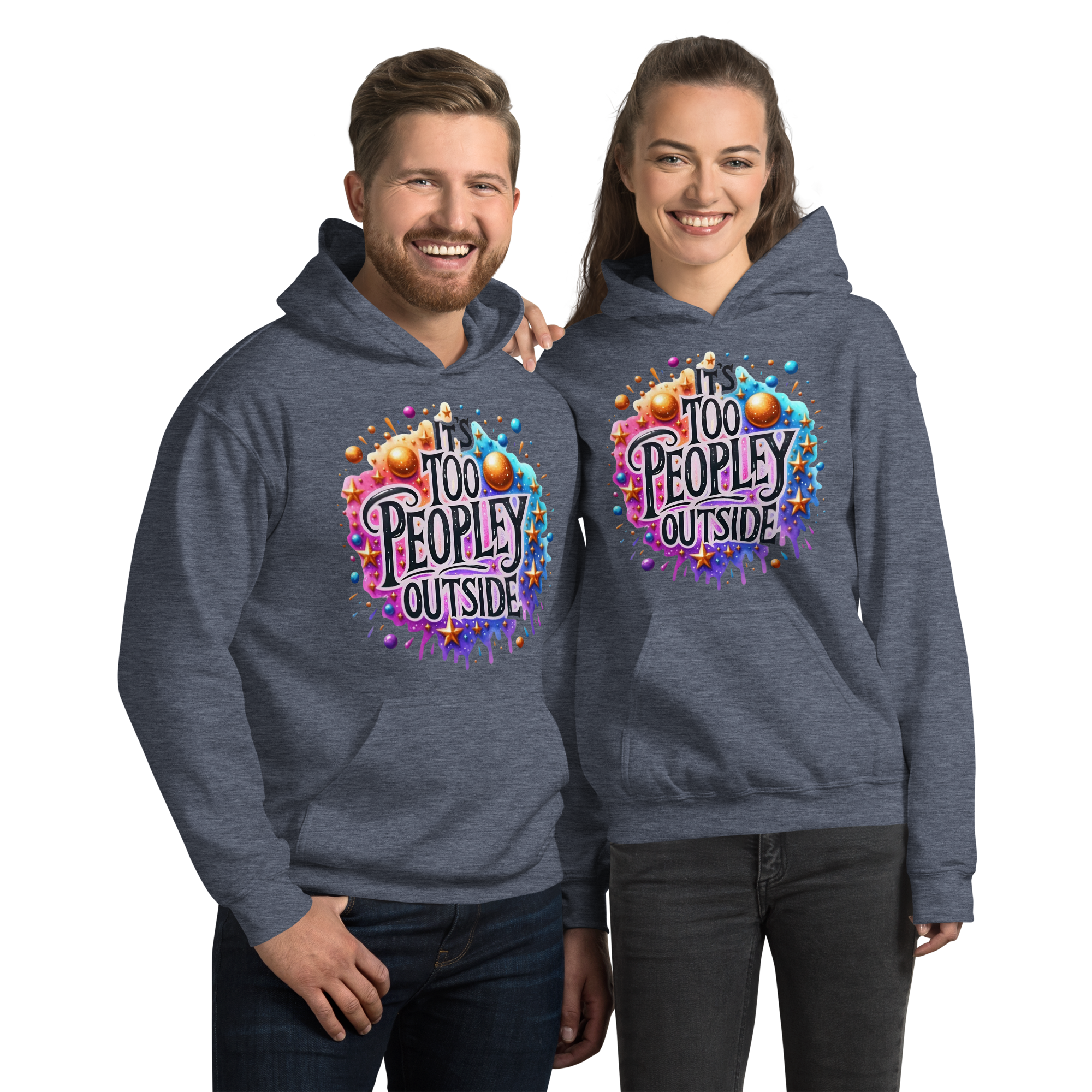 It's To Peopley Outside Unisex Custom Hoodie Physical Hoodie Style-Junction Heather Sport Dark Navy S 