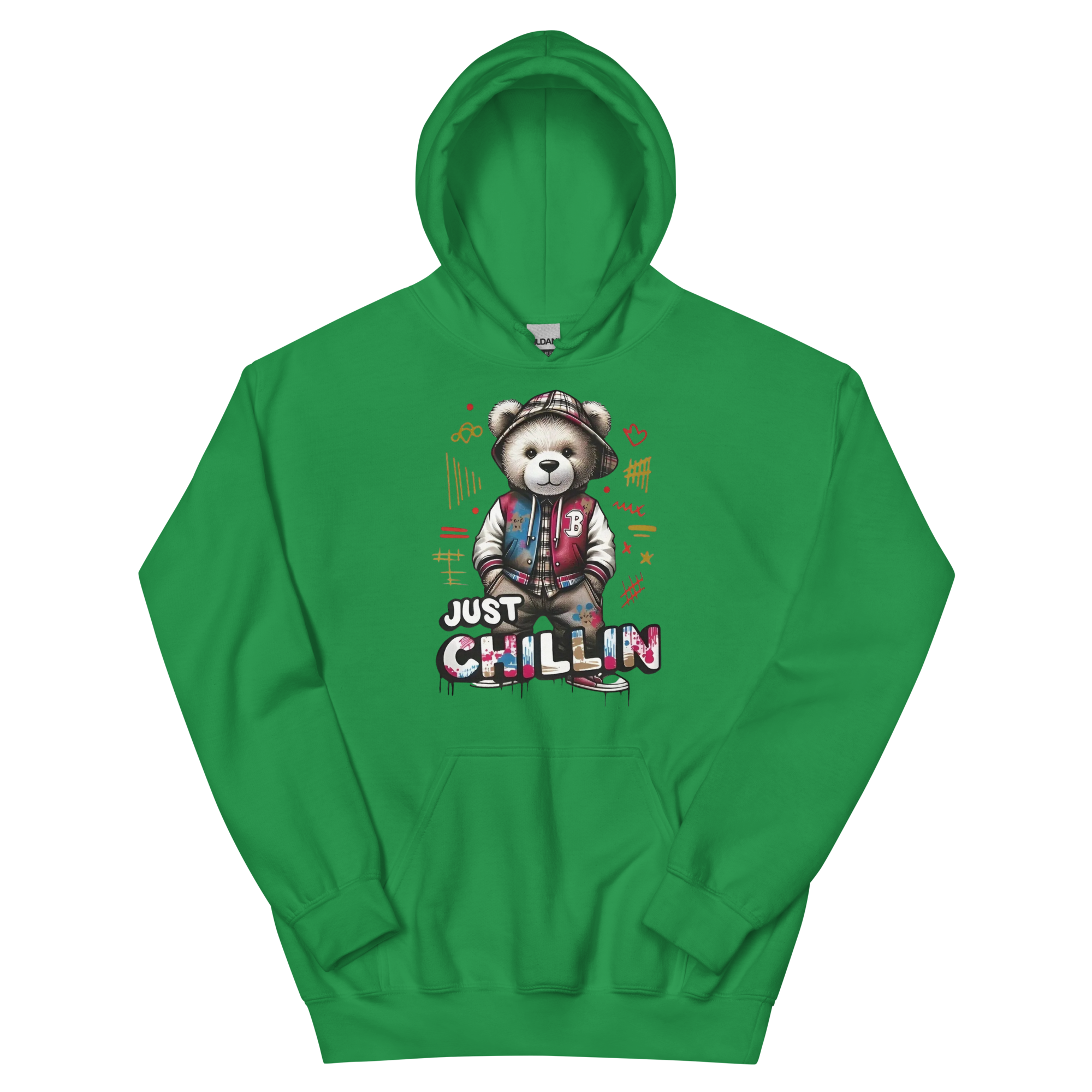 Just Chillin Bear Custom Design Unisex Hoodie Physical Hoodie Style-Junction