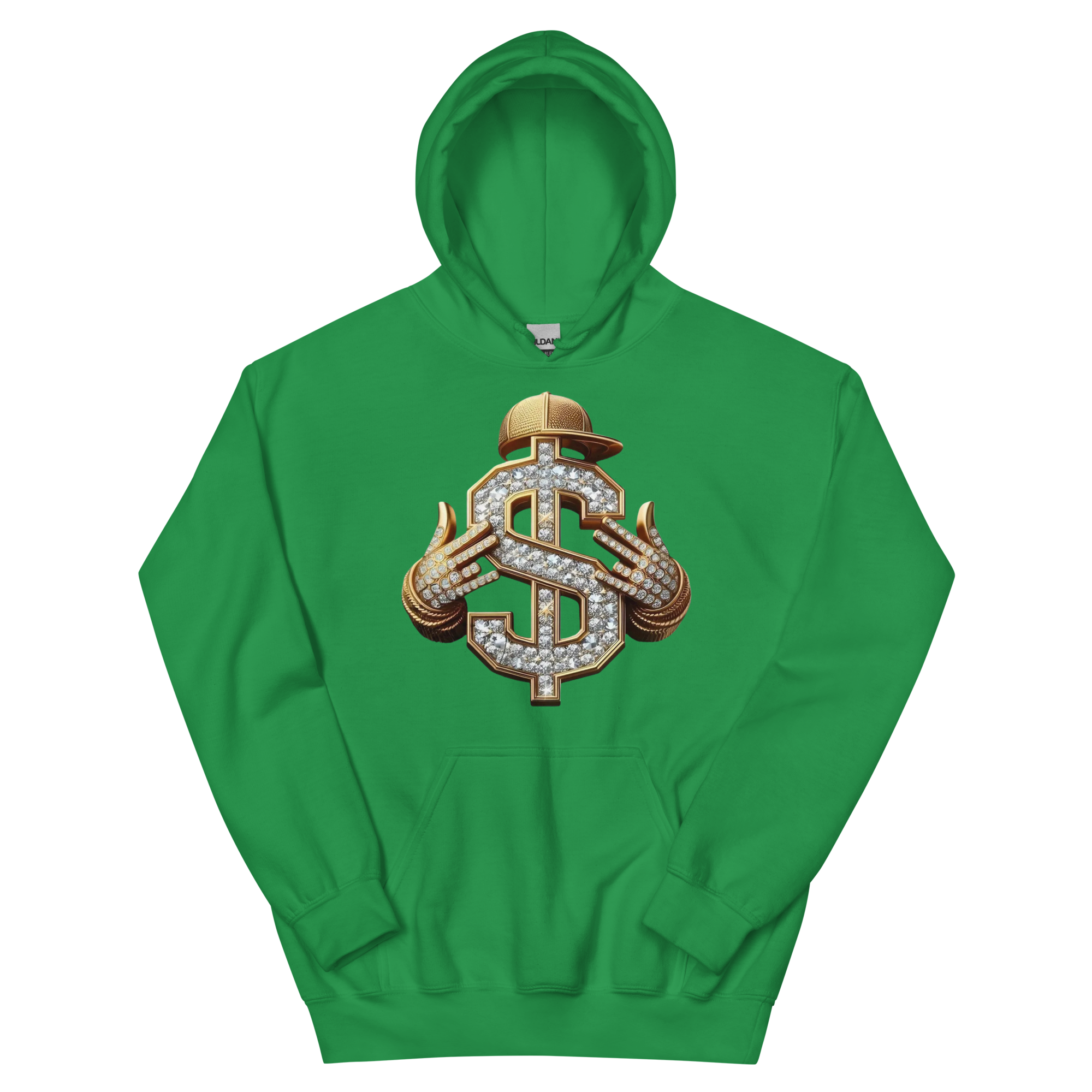 Diamond Dollar Swag Custom Design Unisex Hoodie Physical Hoodie Style-Junction Irish Green S 