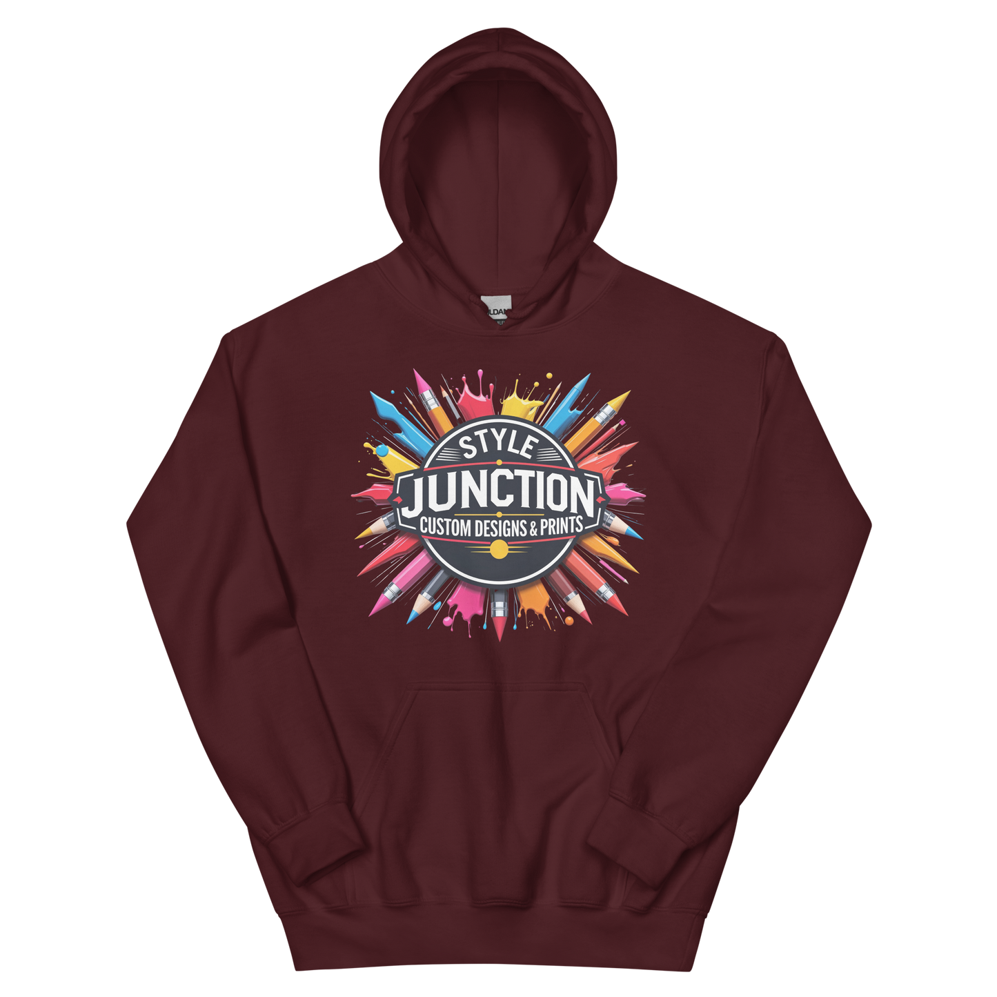 Style Junction Custom Designs & Prints Unisex Hoodie Physical Hoodie Style-Junction Custom Designs & Prints Maroon S