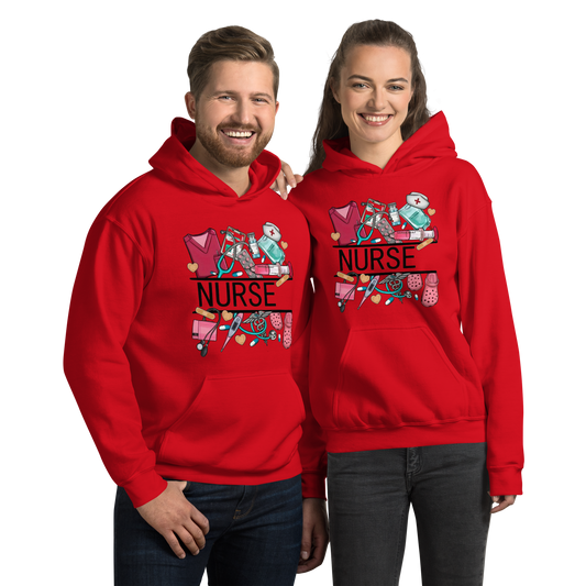 Nurse Unisex Hoodie - Perfect Blend of Comfort and Style for Cooler Weather Physical Hoodie Style-Junction Red S