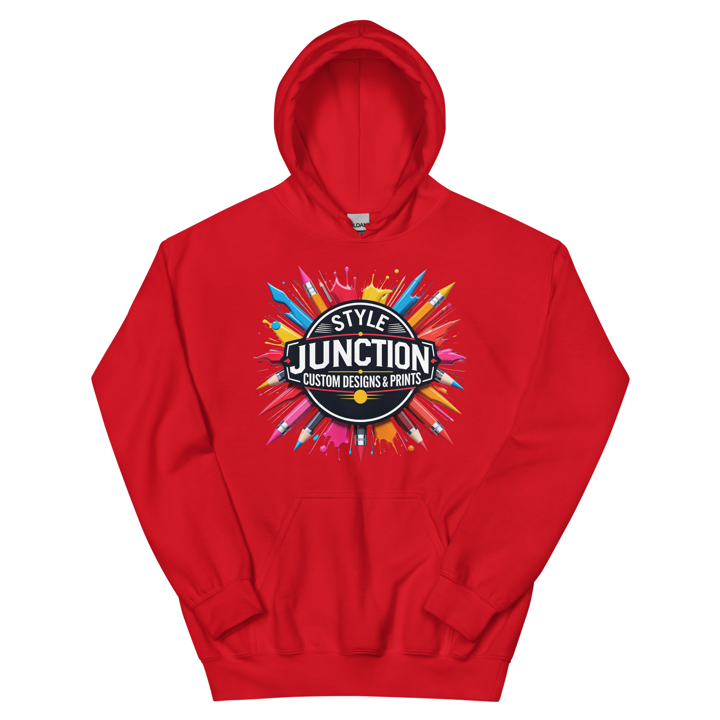 Style Junction Custom Designs & Prints Unisex Hoodie Physical Hoodie Style-Junction Custom Designs & Prints Red S