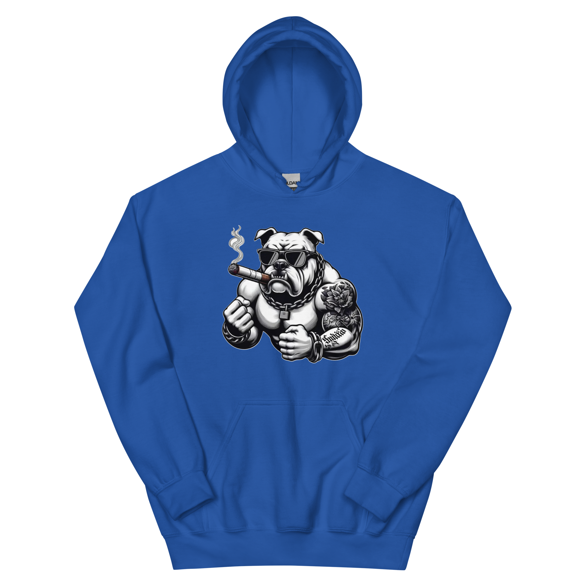 Big Boy Bulldog Design | Men’s Custom Hoodie Physical Hoodie Style-Junction Royal S 