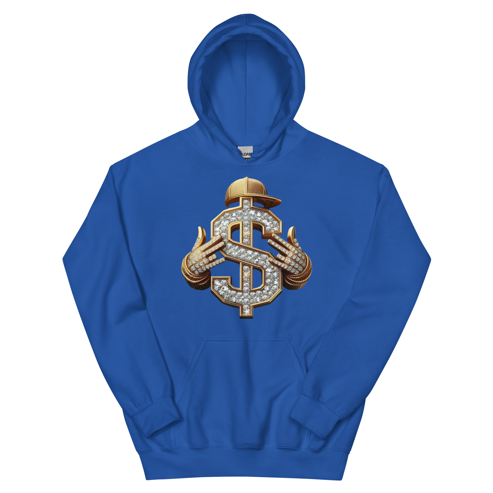 Diamond Dollar Swag Custom Design Unisex Hoodie Physical Hoodie Style-Junction Royal S 