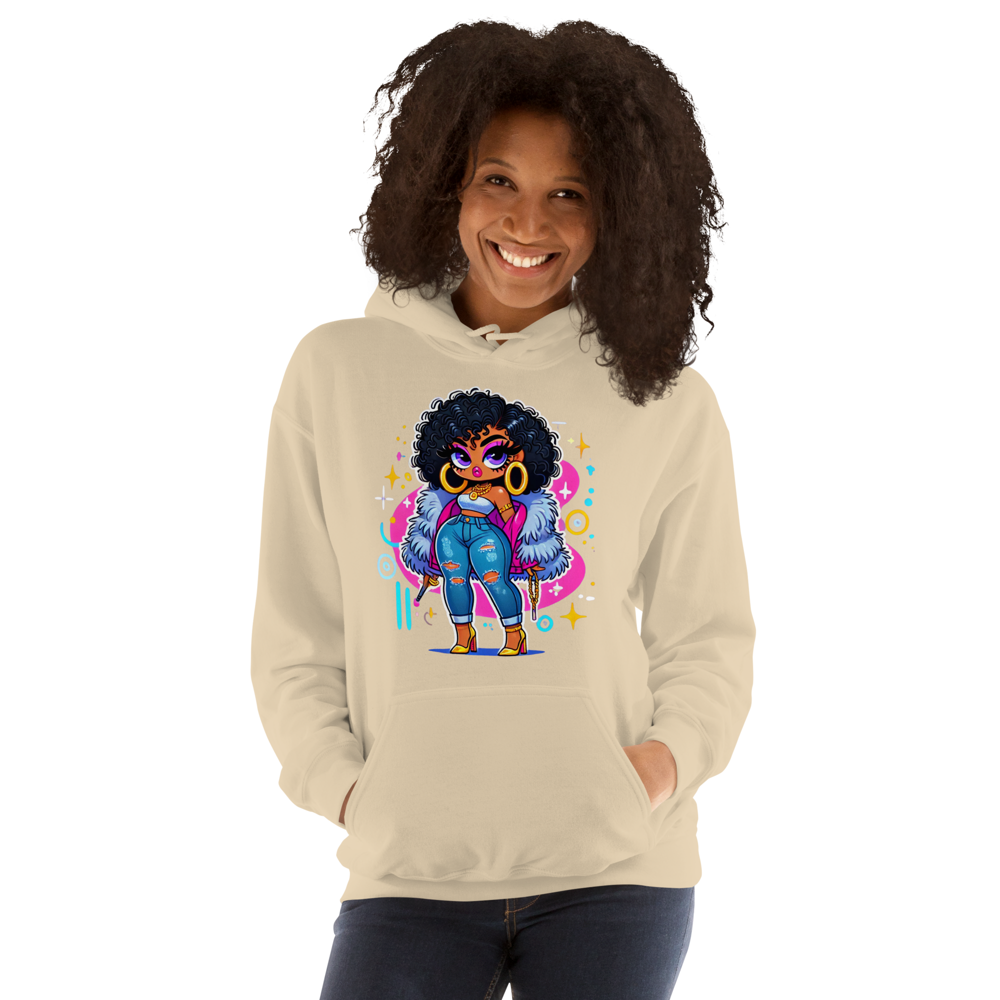 Fierce Diva Luxe Women's Hoodie Physical Hoodie Style-Junction Custom Designs & Prints