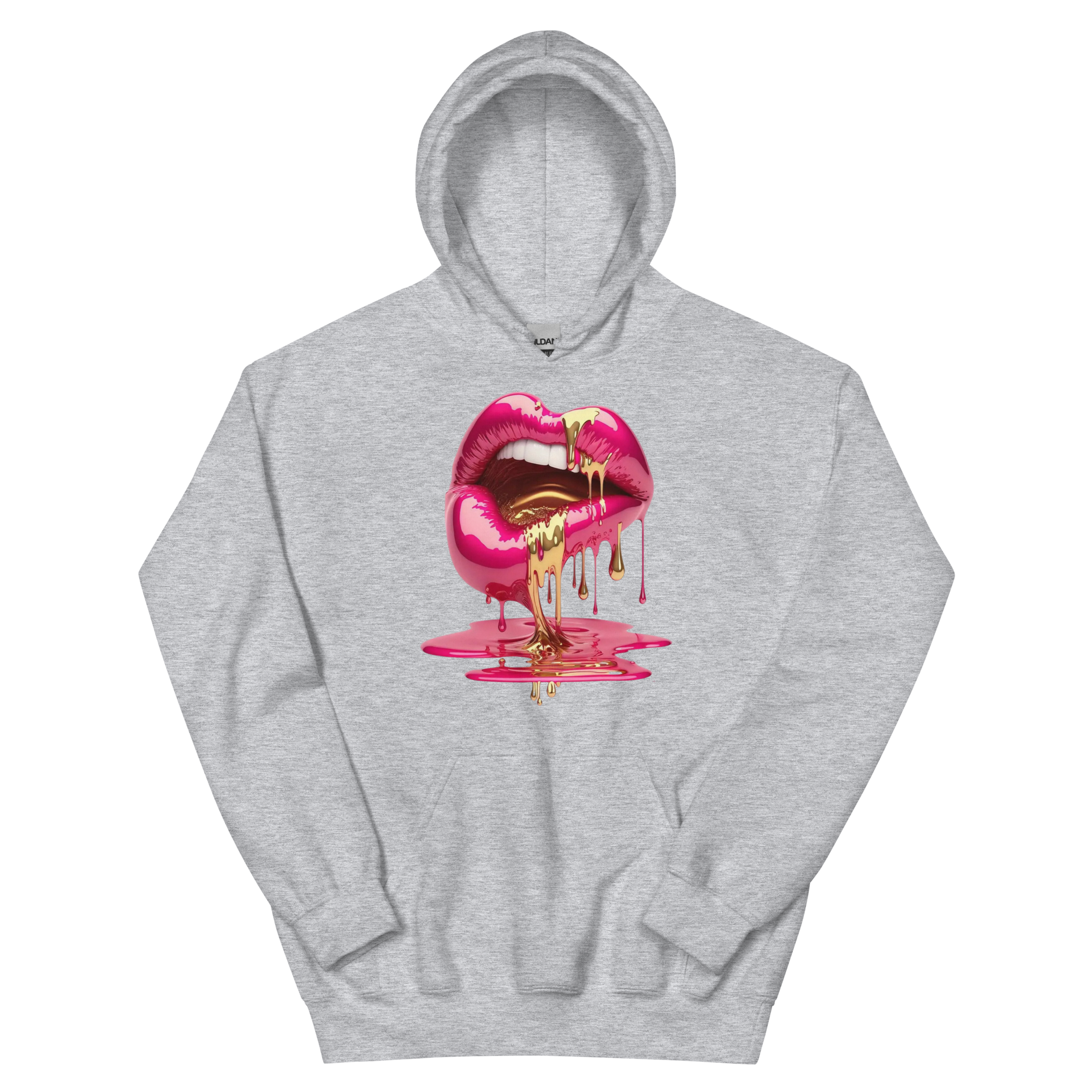 Dripping Lips Custom Design Unisex Hoodie Physical Hoodie Style-Junction