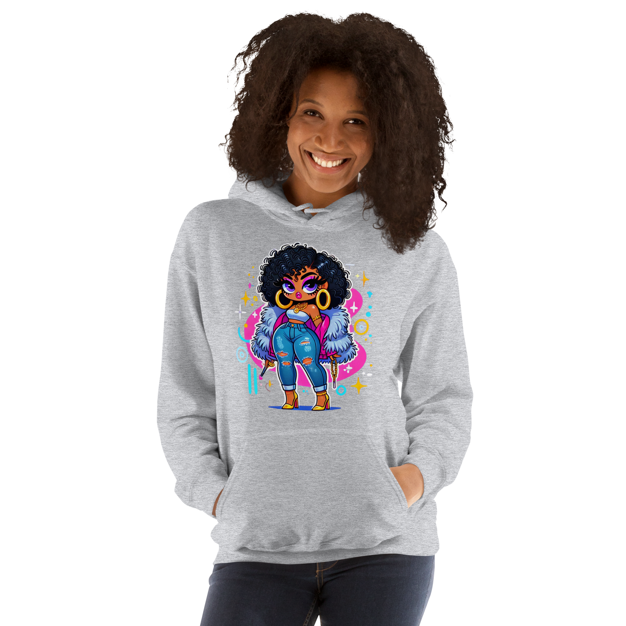 Fierce Diva Luxe Women's Hoodie Physical Hoodie Style-Junction Custom Designs & Prints