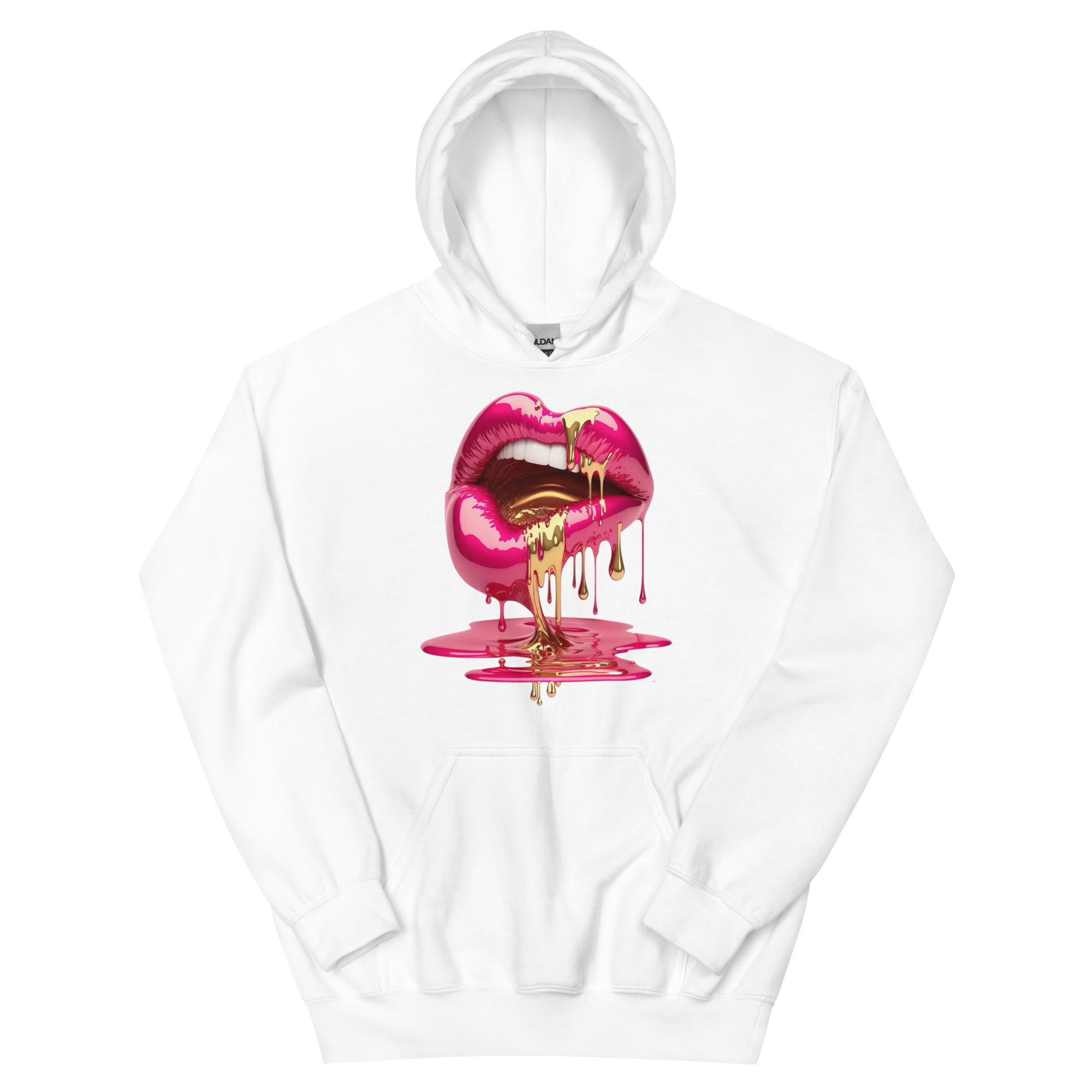 Dripping Lips Custom Design Unisex Hoodie Physical Hoodie Style-Junction