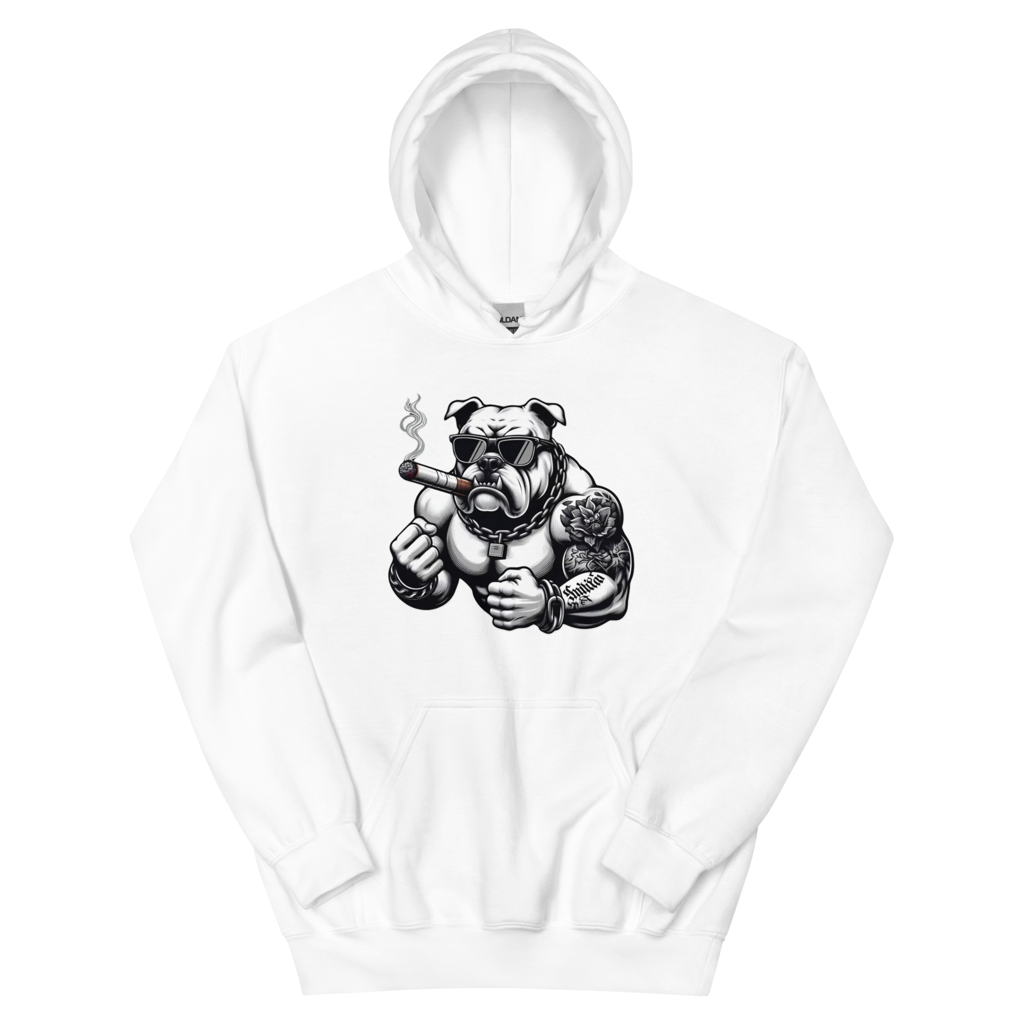 Big Boy Bulldog Design | Men’s Custom Hoodie Physical Hoodie Style-Junction