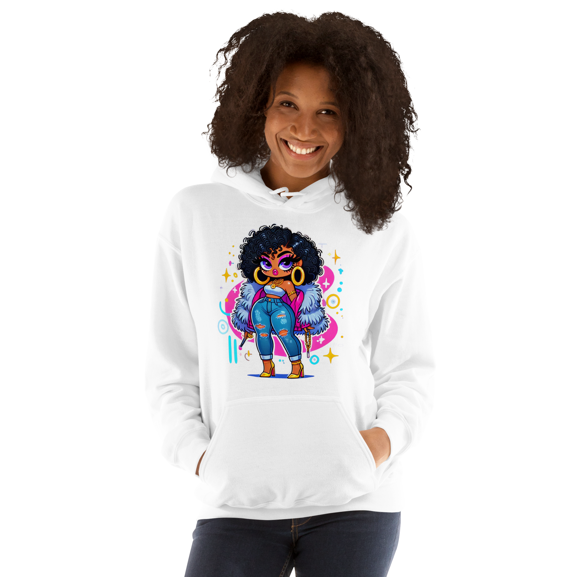 Fierce Diva Luxe Women's Hoodie Physical Hoodie Style-Junction Custom Designs & Prints