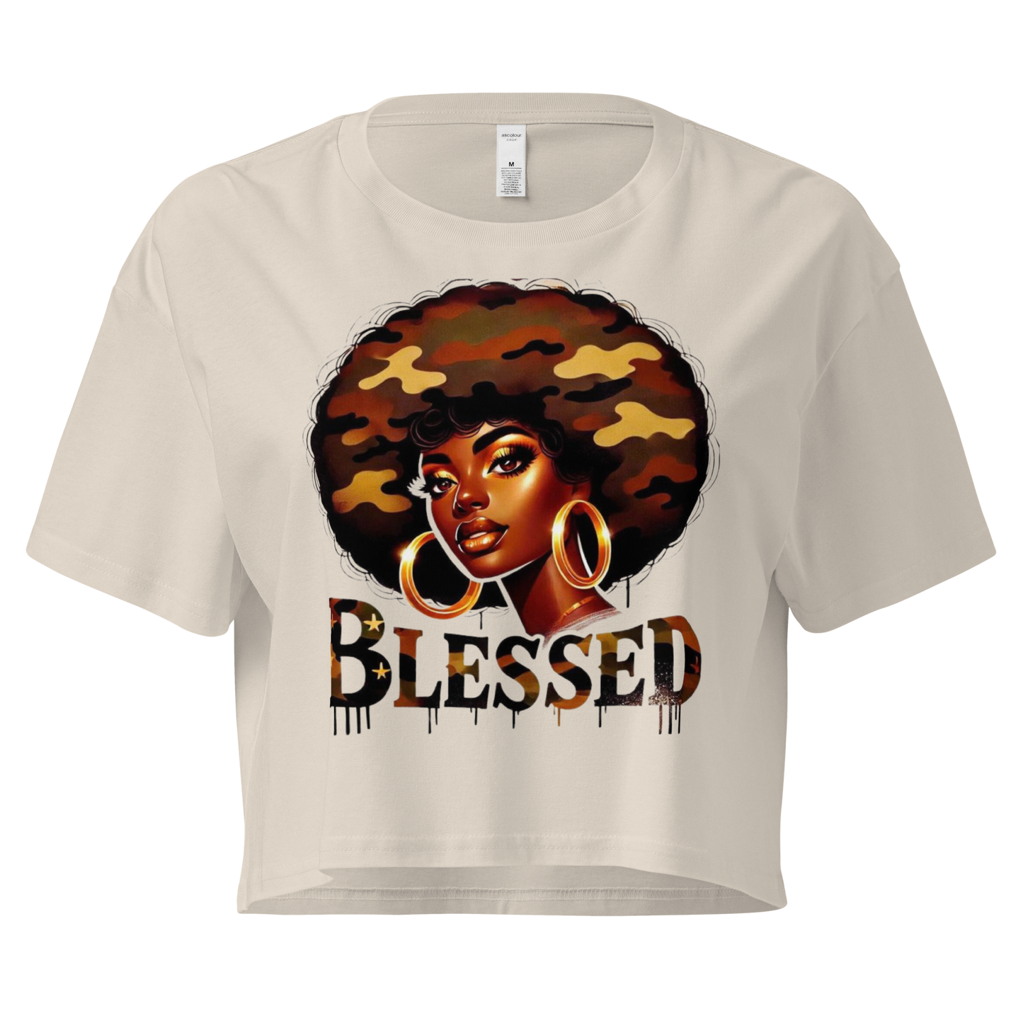 Blessed Women’s Crop Top Physical Crop Top Style-Junction Custom Designs & Prints Bone XS