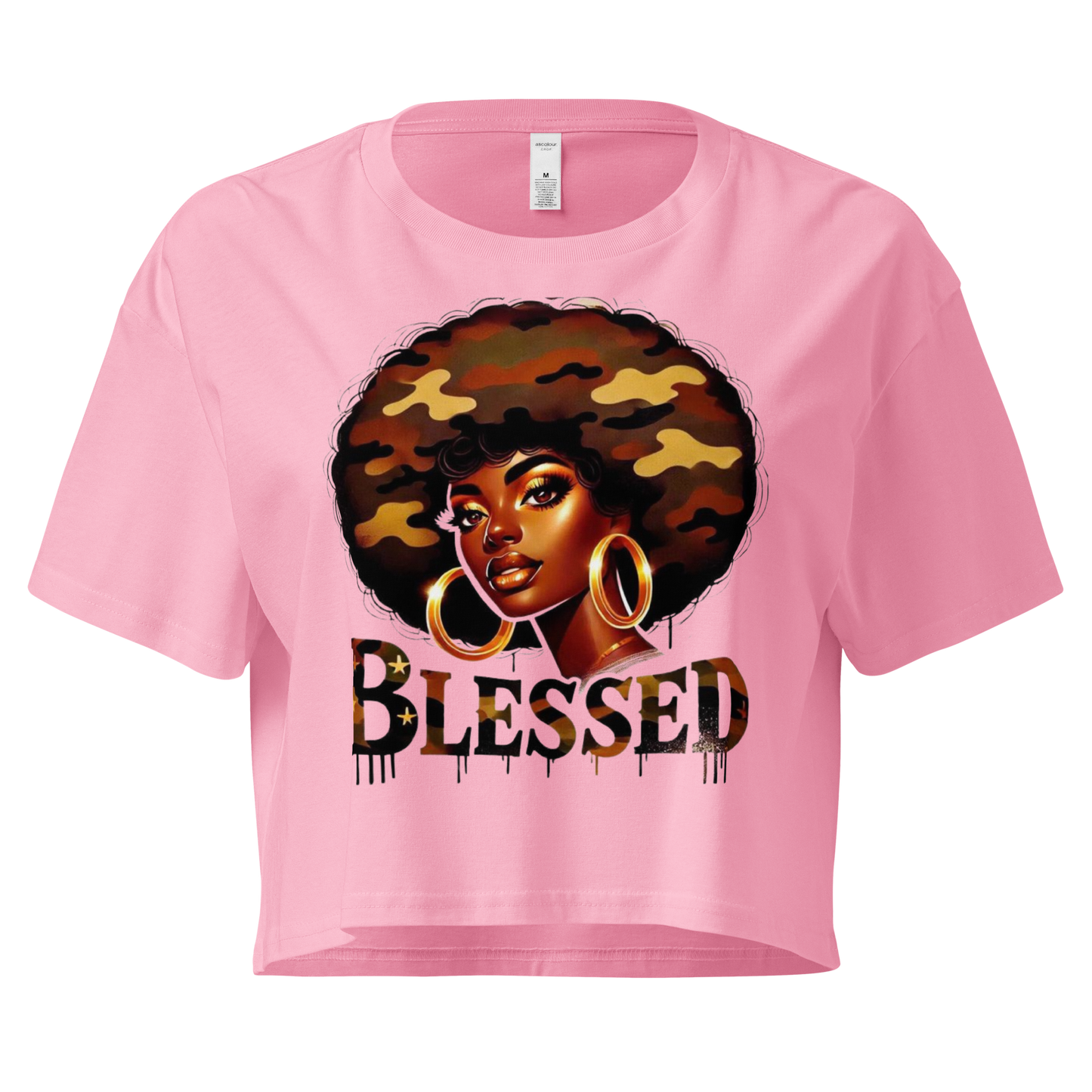 Blessed Women’s Crop Top Physical Crop Top Style-Junction Custom Designs & Prints Bubblegum XS