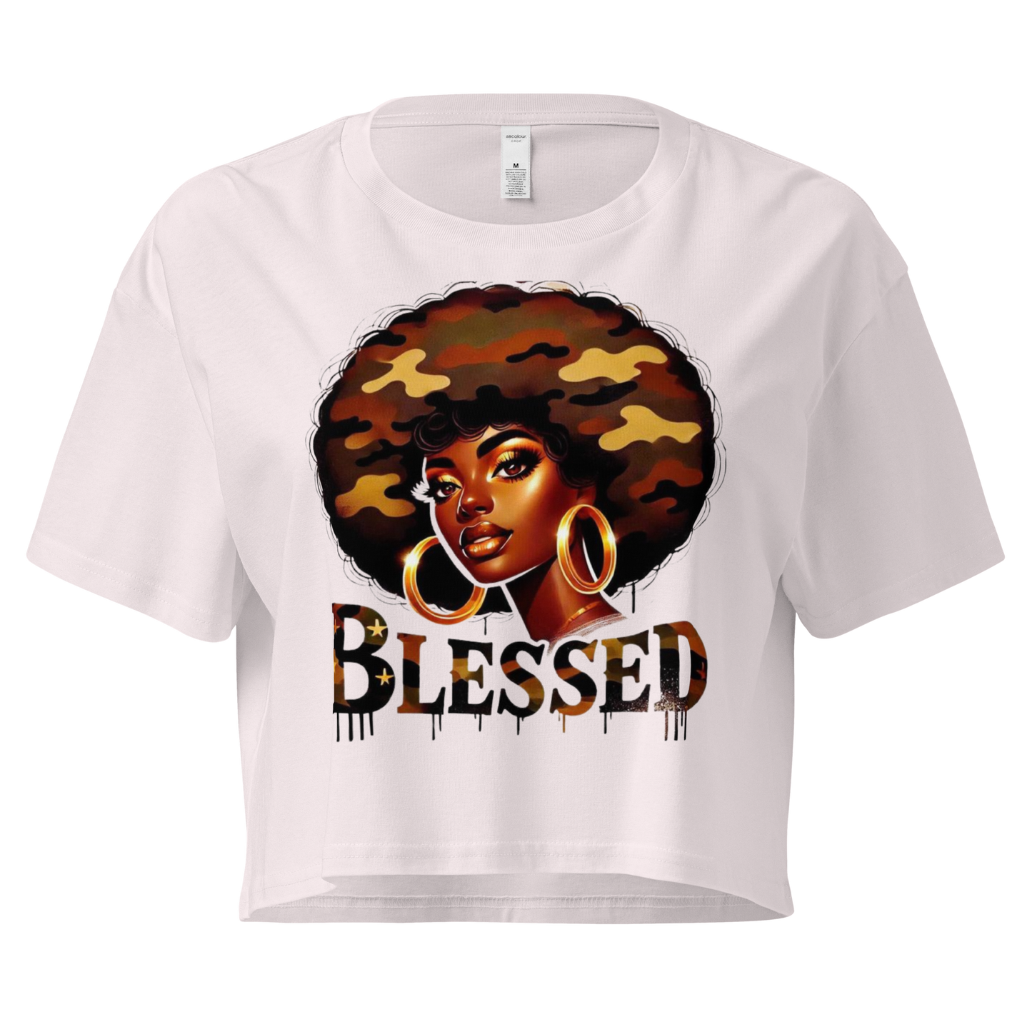 Blessed Women’s Crop Top Physical Crop Top Style-Junction Custom Designs & Prints Orchid XS